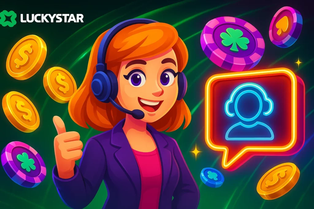 Lucky Star Chile live chat with Spanish agent helping player with CLP Webpay withdrawal